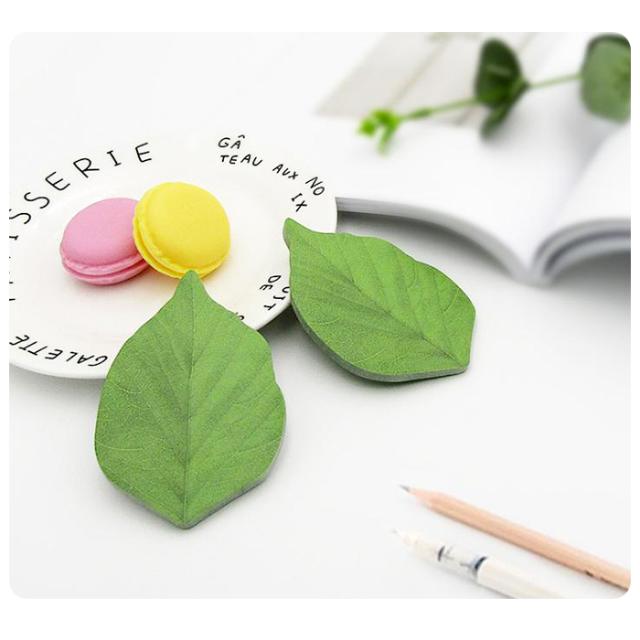 6冊セット ミニリーフ 葉っぱ メモパッド メモ 付箋 かわいい 貼り付け可能 卓上メモ ユニーク おしゃれ 文房具の通販はau Pay マーケット Arts Factory