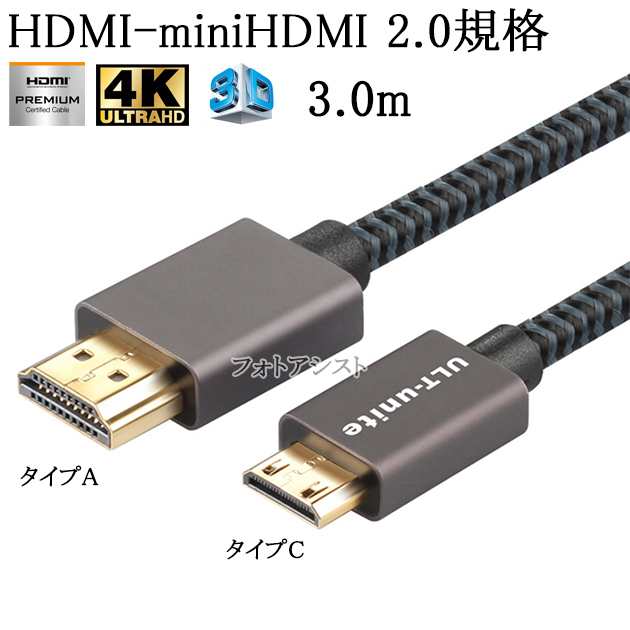 OLYMPUS オリンパス対応 HDMI ケーブル HDMI (Aタイプ)-ミニHDMI端子(C 