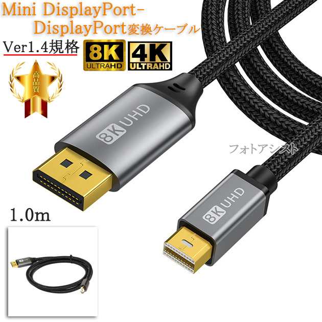 Mini DisplayPort to HDMI 変換ケーブル ミニ ディスプレーポート MINI DP 1080P 解像度対応 1.8m MacBook MacBook Pro MacBook 送料無料