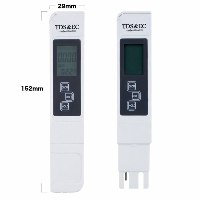 TDS＆ECメーターデジタル水質測定器 飲料水 プール 水族館 漁業などの水質測定に 肥料濃度 水耕栽培 水温チェック 安全確認  TDS10の通販はau PAY マーケット - オリジンモール au PAY マーケット店