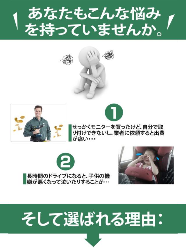 11.6インチ 大画面 車載用モニター DVDプレイヤー USB microSD対応 後部座席 HDMI入力 スマホミラーリング対応 リアモニター L0318_1