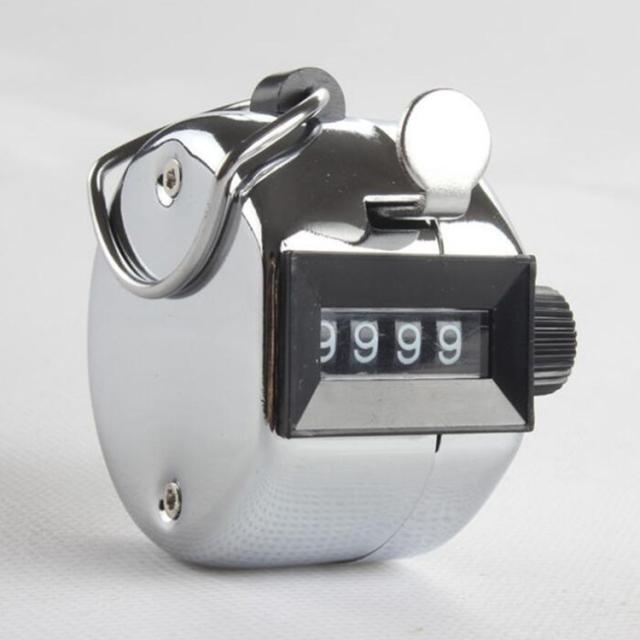 数取器 手動式カウンター 4桁 0〜9999 軽量 バードウォッチング