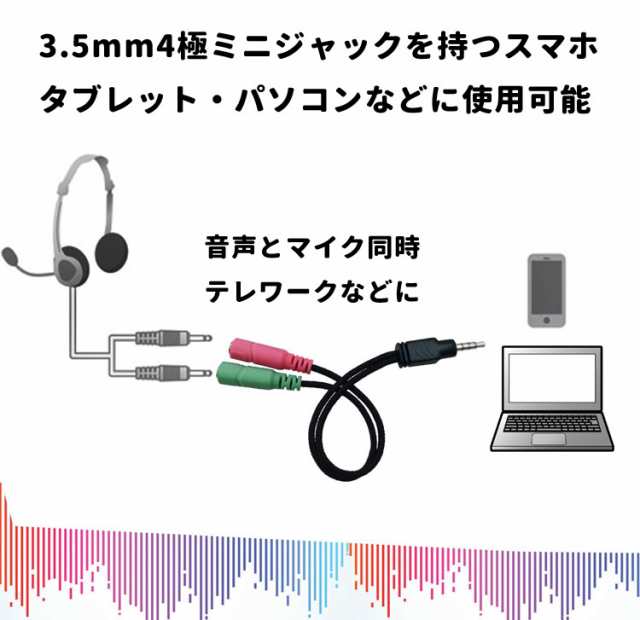 ヘッドホン マイク用変換アダプタケーブル 3 5mm ミニプラグジャック 3 5mm端子 オス イヤホン端子 メス マイク端子 メス Au352meの通販はau Pay マーケット オリジンモール Au Pay マーケット店