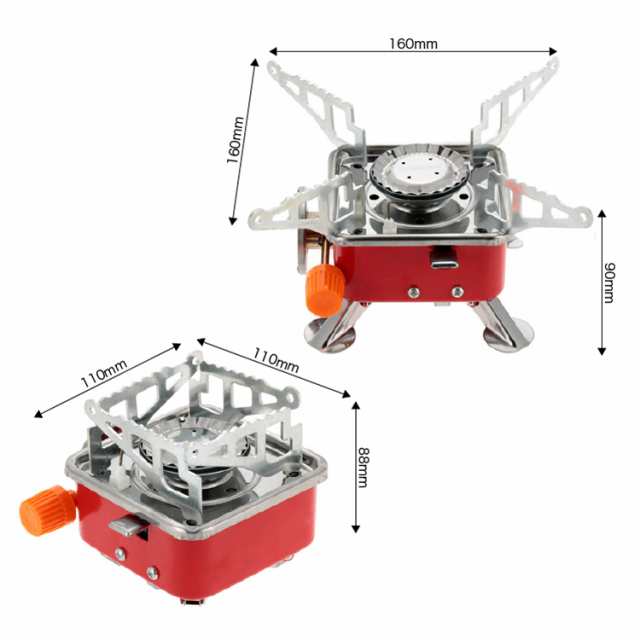 アウトドア用ミニガスコンロ シングルバーナー 家庭用カセットボンベ