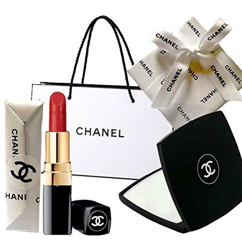 CHANEL(シャネル) ギフトラッピング済 MIROIR DOUBLE FACETTES ミロワール ドゥーブル ファセット + ROUGE COCO ルージュ ココ (434マド