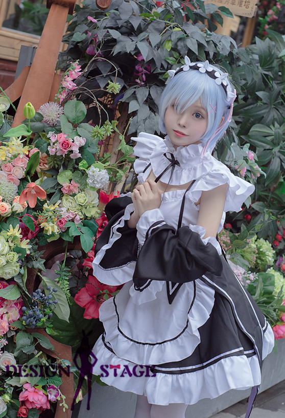 Re ゼロから始める異世界生活 リゼロ ラム レム 風 お得 ウィッグ付 メイド服 コスプレ衣装 コスチューム 仮装 アニメ ハロウィン Rz002の通販はau Pay マーケット デザインステージ Au Pay マーケット店