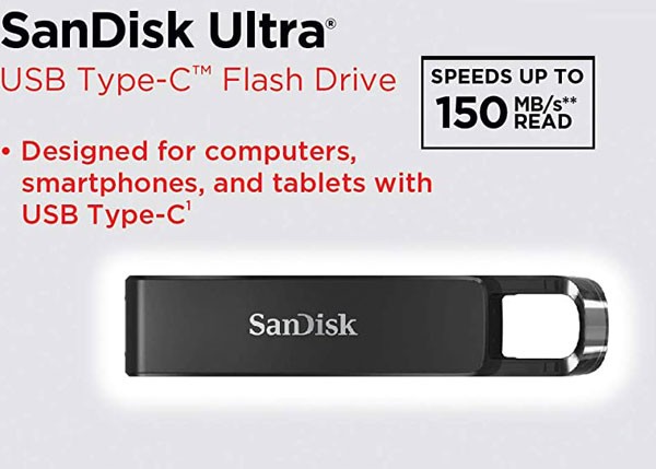 USBメモリー 128GB SanDiskサンディスク USB3.1 Type-C Gen1 Ultra スライド式 R:150MB/s  海外パッケージSDCZ460-128G-G46の通販はau PAY マーケット - 嘉年華