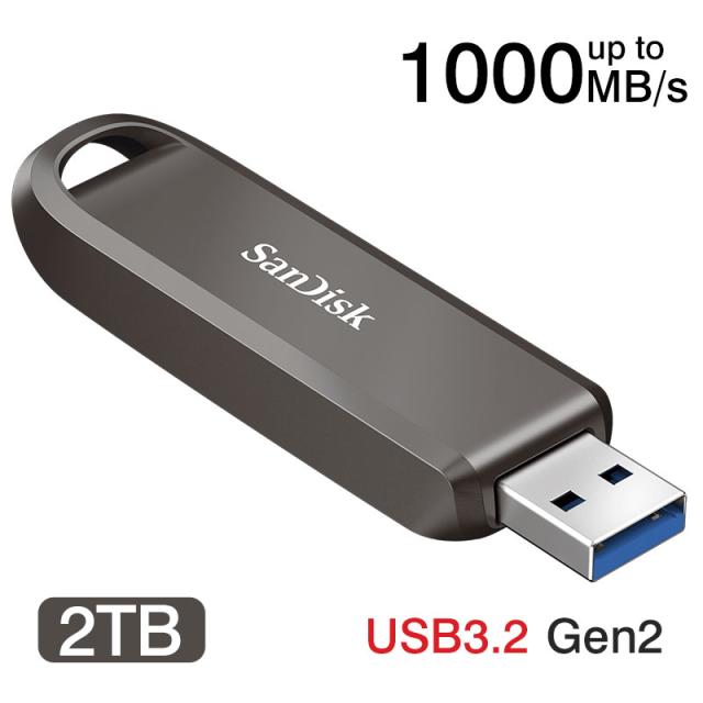 SanDisk ポータブルSSD 2TB エクストリーム プロ フラッシュドライブ USB3.2 Gen2 R:1000MB/s W:900MB/s SDCZ820-2T00-P46宅配便配送 5年保証並行輸入品