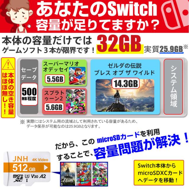 microSDXC 512GB JNHブランド 超高速 R:100MB/S  W:85MB/S  Class10 UHS-I U3 V30 4K Ultra HD A2対応 5年保証 Nintendo Switch/DJI OSMO/GoPro動作確認済 microsdカード microsd 512gb ポイント消化_4