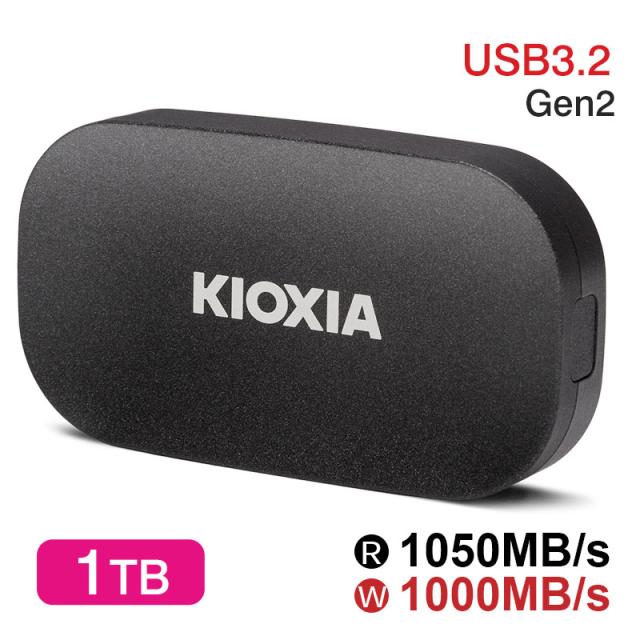 ポータブルSSD 外付け SSD 1TB KIOXIA EXCERIA PLUS G2 Type-C USB3.2 