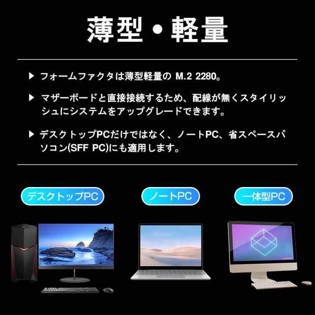 Acer Predator GM3500 PCIe NVMe M.2 2280 SSD 512GB R:3400MB/s W:1800MB/s PCIe Gen3x4 3D Nand TLC 国内5年保証 ネコポス送料無料 ポイント消化の通販は