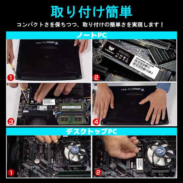 Acer Predator GM3500 PCIe NVMe M.2 2280 SSD 512GB R:3400MB/s W:1800MB/s PCIe Gen3x4 3D Nand TLC 国内5年保証 ネコポス送料無料 ポイント消化の通販は