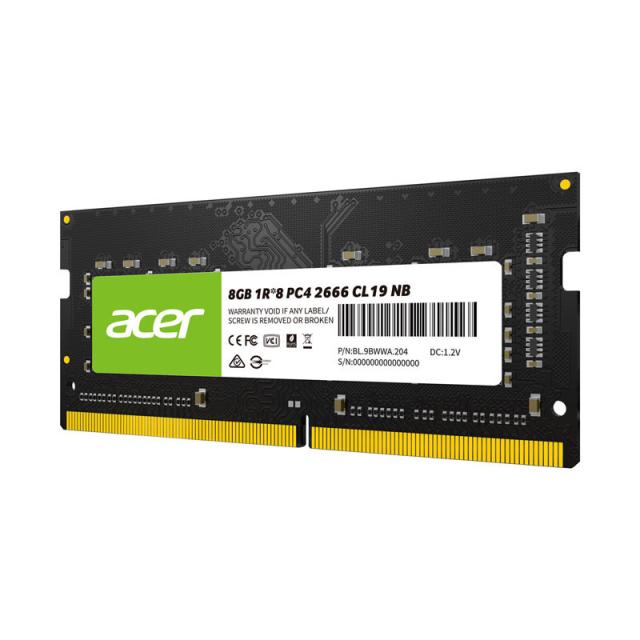 AcerノートPC用メモリ PC4-21300(DDR4-2666) 8GB DDR4 DRAM SODIMM SD100-8GB-2666-1R8 永久保証 企業向けバルク品 ネコポス送料無料 ポイント消化_1