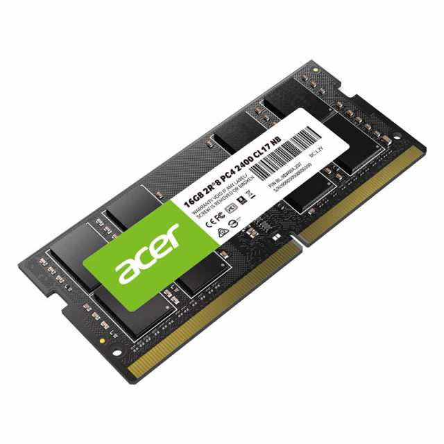 AcerノートPC用メモリ PC4-19200(DDR4-2400) 16GB DDR4 DRAM SODIMM SD100-16GB-2400-2R8  永久保証 正規販売代理店品 ネコポス送料無料 の通販はau PAY マーケット - 嘉年華 | au PAY マーケット－通販サイト