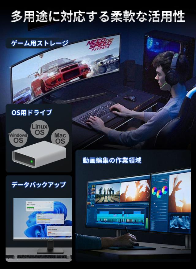 Crucial クルーシャル 500GB NVMe PCIe M.2 SSD P1シリーズ Type2280 CT500P1SSD8 【5年保証】 ネコポス送料無料 グローバル パッケージ ポイント消化_10