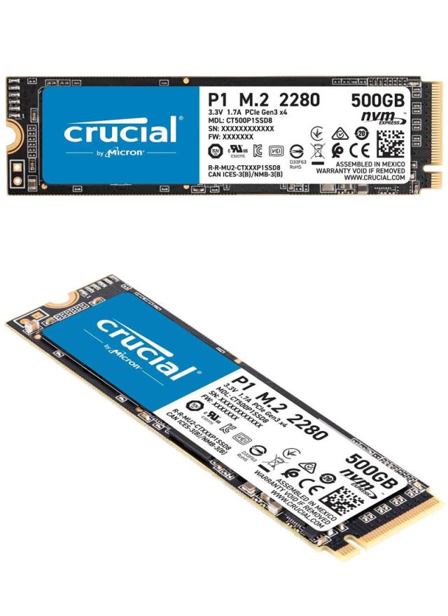Crucial クルーシャル 500GB NVMe PCIe M.2 SSD P1シリーズ Type2280 CT500P1SSD8 【5年保証】 ネコポス送料無料 グローバル パッケージ ポイント消化_13