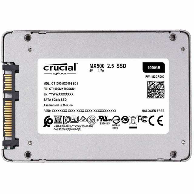 Crucialクルーシャル容量Crucial  SSD 500GB MX500 SATA3 内蔵2.5インチ