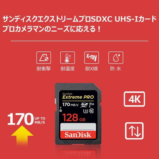 SanDisk サンディスク Ultra SDXCカード 128GB 超高速 UHS-I U1 CLASS10 並行輸入品