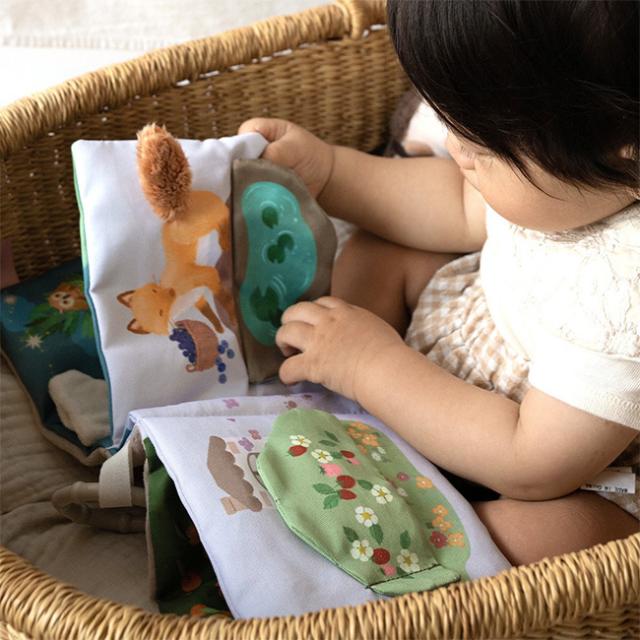 amanoppo あまのっぽ 4点フルセット(出産祝い ギフト 贈り物 男の子 女の子 ベビー 赤ちゃん 記念日 月齢 フォト 月齢フォト グッズ 積み木 木製 ブロック 0歳 絵本 仕掛け 布絵本 おもちゃ セット)【ギフト対応無料】_8