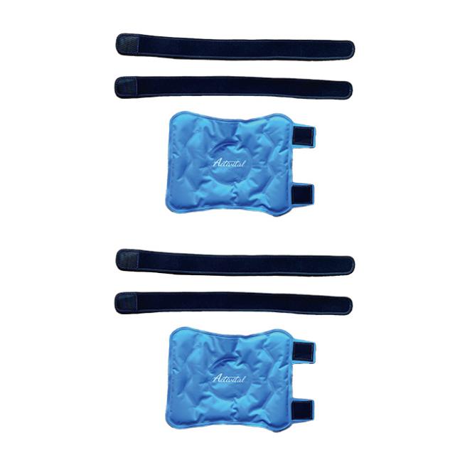 Activital アクティバイタル アイシングサポーター 膝＆マルチ《2個セット》(アイシング 膝 脚 足 冷却グッズ スポーツ 野球 サッカー バレー バスケット 試合 冷やす 冷感 氷嚢 部活 冷やすグッズ)