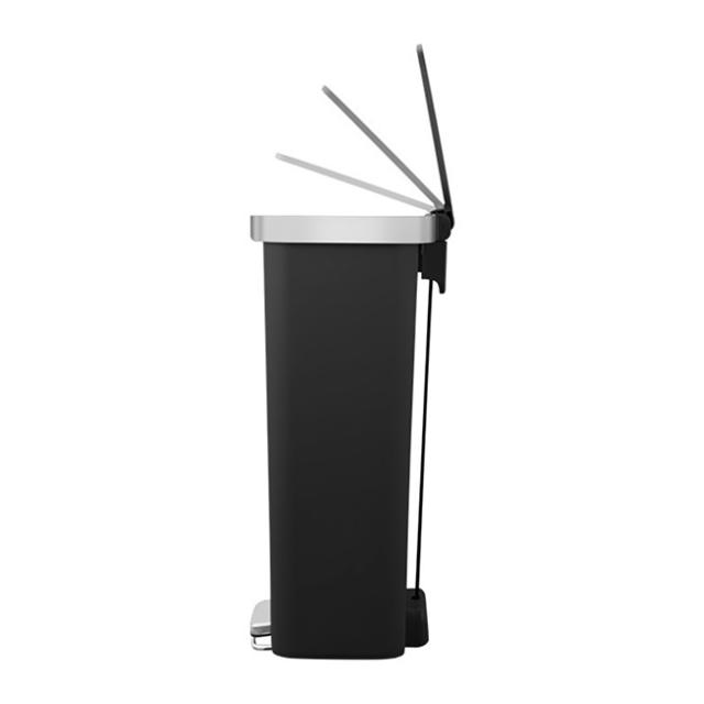EKO HANA STEP BIN ハナ ステップビン 45L(45リットル ゴミ箱 ごみ箱 おしゃれ スタイリッシュ リビング キッチン ダイニング ふた付き 蓋付き ペダル 洗面所 新築 引越 ひっこし 新生活 ホワイト ブラック グレー)【T】_2