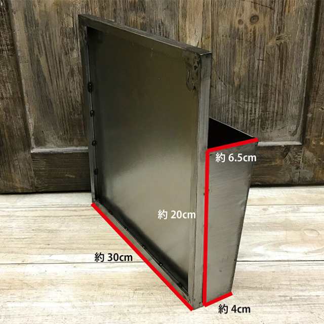 インダストリアルメタル ウォール レターラック1(レター ラック