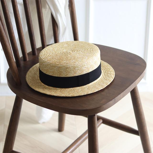 石田製帽 細麦 ストローハット キャノチエ 424(レディース 夏