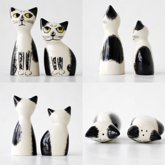 HannahTurner ソルト＆ペッパー キャット(塩コショウ入れ おしゃれ 塩