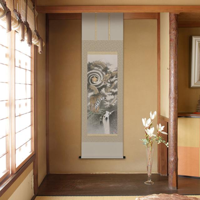 掛け軸、虎壁掛け和室インテリア