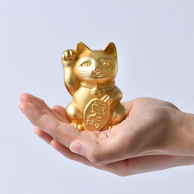 銀雅堂 開運厄除 招き猫 01(まねき猫 置物 黒 銀 金 まねきねこ 右手 小判 玄関 お店 飲食店 商売繁盛 開運 厄除け 財運 金運 出世 祈願 福猫 黒猫 日本製 漆 蒔絵 おしゃれ 置き物 開店祝い 開業祝い)_6