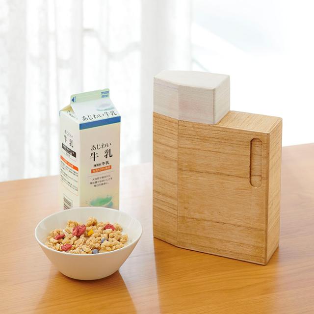 kirisai 桐の冷蔵こめ櫃 2kg(桐 木製 米櫃 こめびつ 冷蔵庫 保管 おしゃれ スリム コンパクト 米 冷蔵 容器 保存容器 冷蔵庫に入る サイズ 野菜室 ドアポケット 天然木 日本製 桐材 インテリア)
