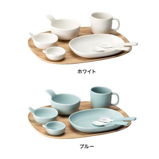 KINTO キントー NEST 8pcs セット(キッズ 食器セット カトラリー スプーン フォーク 皿 ボール おぼん シンプル 高級感 大人っぽい 食洗機対応 離乳食 食器 子ども食器 こども食器 フォークスプーン)【F】_1