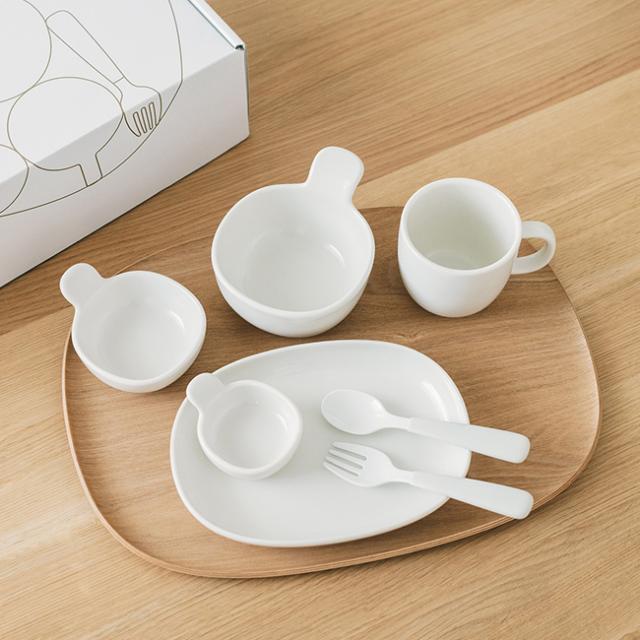 KINTO キントー NEST 8pcs セット(キッズ 食器セット カトラリー スプーン フォーク 皿 ボール おぼん シンプル 高級感 大人っぽい 食洗機対応 離乳食 食器 子ども食器 こども食器 フォークスプーン)【F】_2