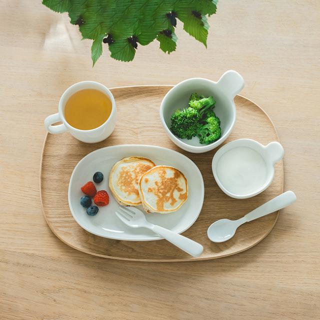 KINTO キントー NEST 8pcs セット(キッズ 食器セット カトラリー スプーン フォーク 皿 ボール おぼん シンプル 高級感 大人っぽい 食洗機対応 離乳食 食器 子ども食器 こども食器 フォークスプーン)【F】_4