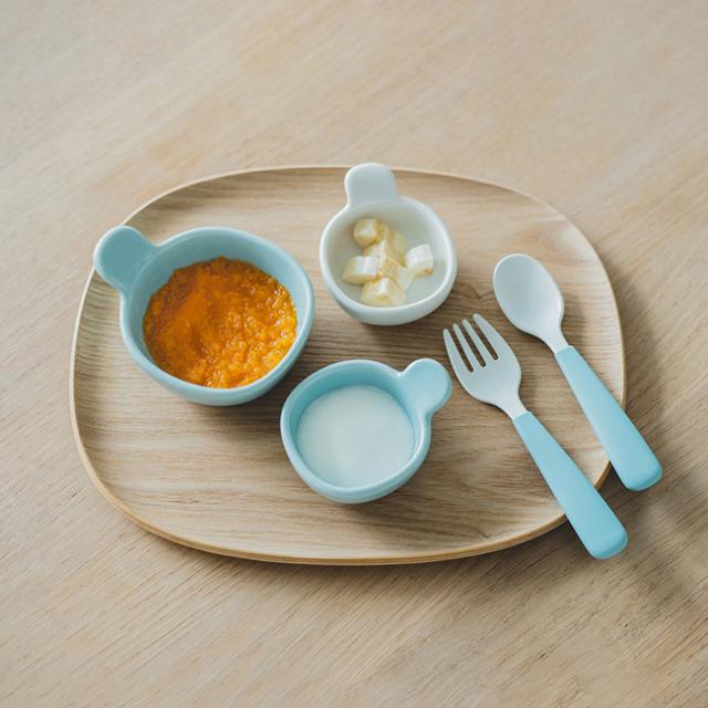 KINTO キントー NEST 8pcs セット(キッズ 食器セット カトラリー スプーン フォーク 皿 ボール おぼん シンプル 高級感 大人っぽい 食洗機対応 離乳食 食器 子ども食器 こども食器 フォークスプーン)【F】_7