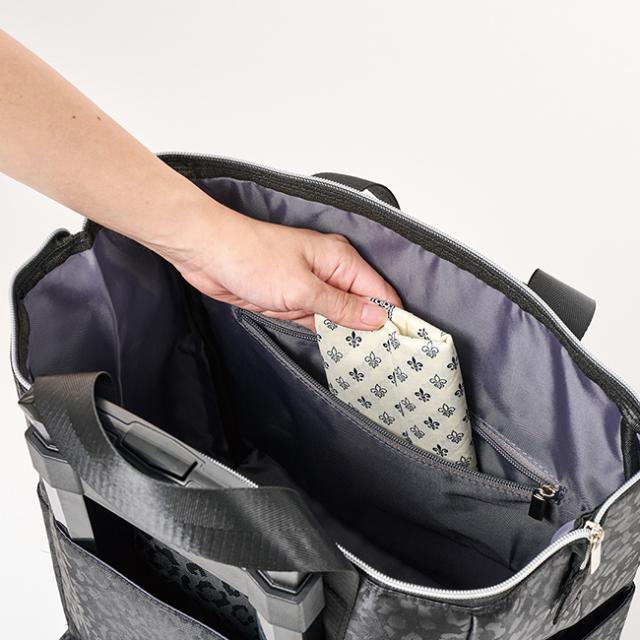 cocoro コ・コロ 4輪カート レオパード 18L ブラック 560518(買い物カート ショッピングカート 保冷 4輪 四輪 おしゃれ)【T】_4