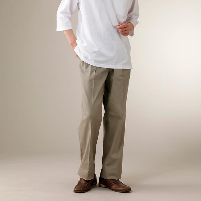 CLUB LAMER クラブ ラメール CL脇シャーリング ストレッチチノパンツ 3本組(チノパン メンズ ストレッチ)_5