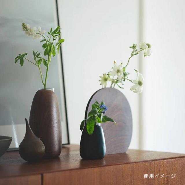 Mango vase regular 木製 フラワーベース レギュラー(花瓶 一輪挿し モダン 和モダン 木 ガラス 試験管 型 おしゃれ)【F】 1-2W