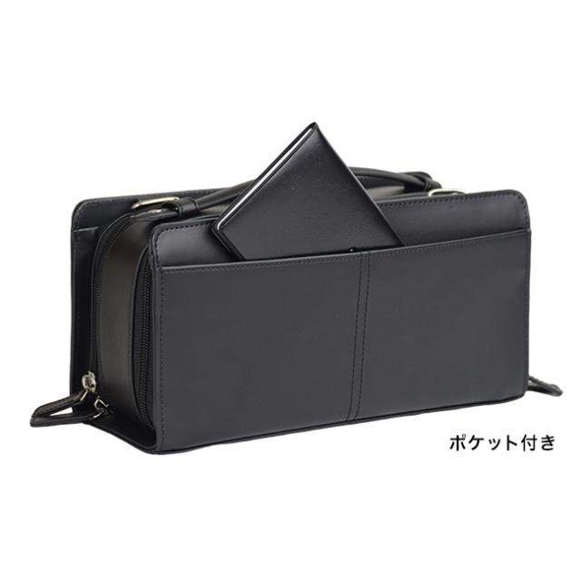 MARCO Limited マルコリミテッド 本牛革クラッチショルダーバッグ(クラッチバッグ ショルダーバッグ ハンドバッグ 3WAY メンズ レディース お財布バッグ お財布バッグショルダー レザー 本革 黒 おしゃれ)_3