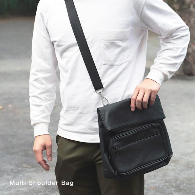 MARCO Limited マルコリミテッド 牛革 25ポケット多機能ショルダーバッグ(メンズ ショルダーバッグ 斜め掛けバッグ 斜めがけバッグ 斜め掛け 斜めがけ 鞄 バッグ レザー 革 ポケット 大容量)