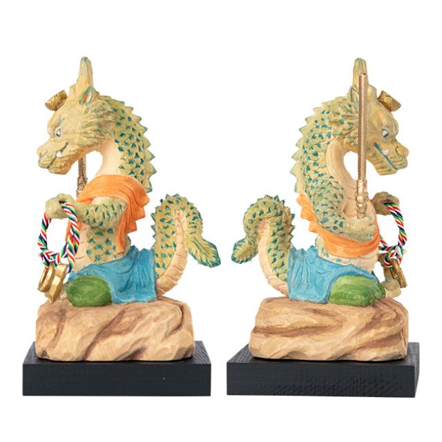 三毳不動尊御祈祷 厄除 辰不動尊 小(辰年 辰 守り本尊 不動明王 置き物 木彫り 彫刻 桧 ひのき 木彫 不動尊 仏像 置物)の通販は