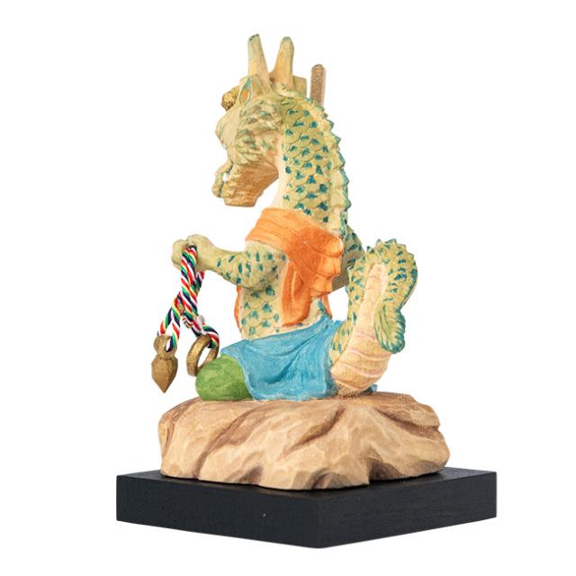 三毳不動尊御祈祷 厄除 辰不動尊 小(辰年 辰 守り本尊 不動明王 置き物 木彫り 彫刻 桧 ひのき 木彫 不動尊 仏像 置物)の通販は