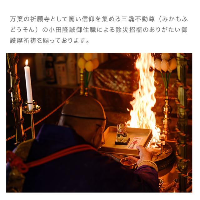 三毳不動尊御祈祷 厄除 辰不動尊 小(辰年 辰 守り本尊 不動明王 置き物 木彫り 彫刻 桧 ひのき 木彫 不動尊 仏像 置物)の通販は