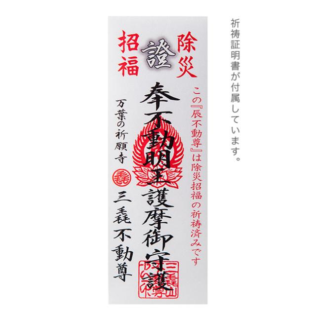 三毳不動尊御祈祷 厄除 辰不動尊 小(辰年 辰 守り本尊 不動明王 置き物 木彫り 彫刻 桧 ひのき 木彫 不動尊 仏像 置物)の通販は