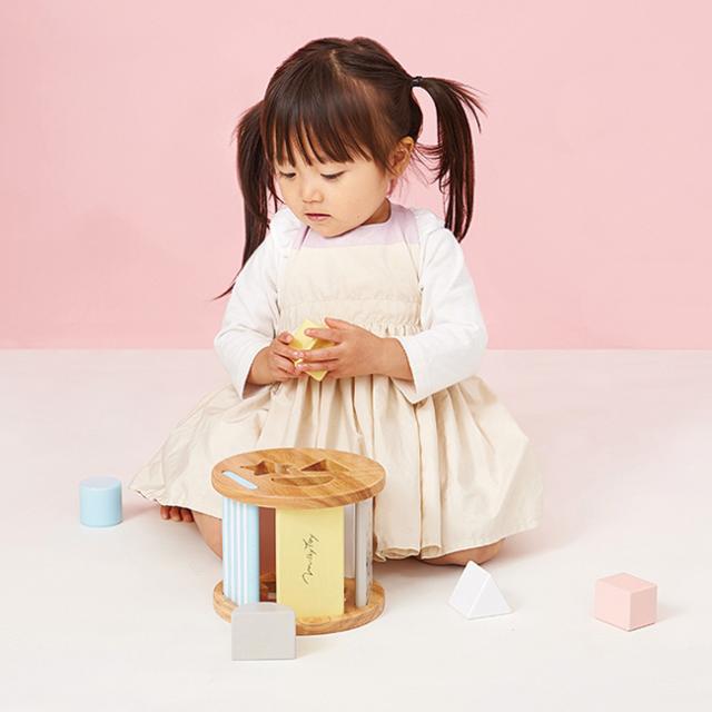 ミルキーベアギフト 1さいのたからばこ(出産祝い ギフトセット 型はめ おもちゃ ボックス パペット ベビー) 即納_2