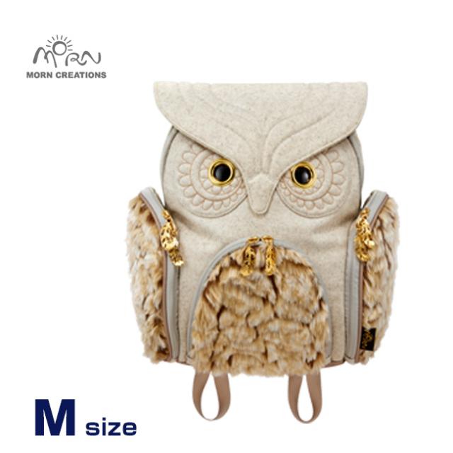 MORN CREATIONS ミミズククラシック フランネル ファー Mサイズ OW-352 WHT(ふくろう好きにはたまらない 雑貨)の通販は
