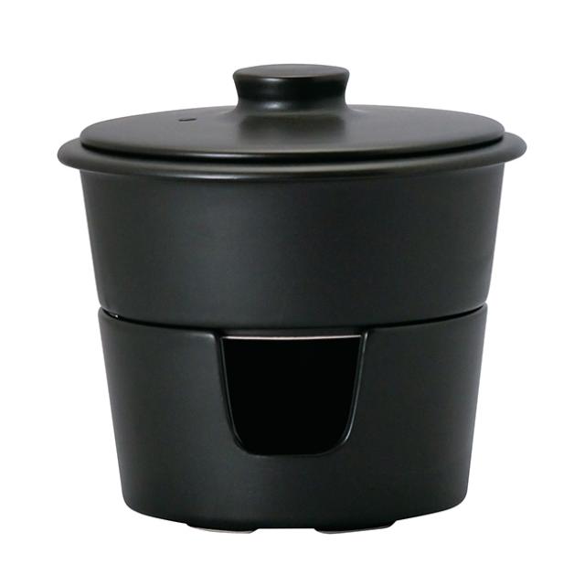日常茶飯器 一人鍋 コンロセット 0100-0032(いろり鍋 一人用 一人用鍋 1人鍋 鍋 1人用 一人用コンロ 旅館 土鍋)【F】_1