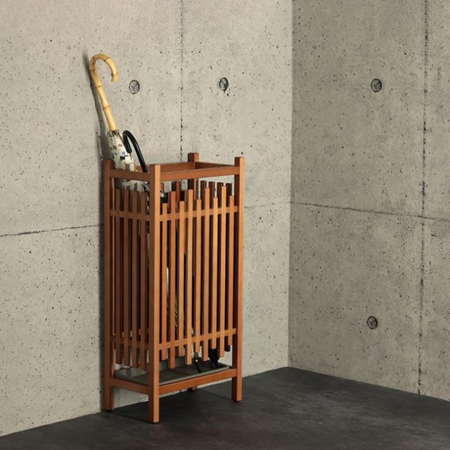 オーク無垢材 クラシカル 大型 傘立て アンブレラスタンド 玄関 収納 沼津店】 オーク無垢材 クラシカル 大型 傘立て アンブレラスタンド