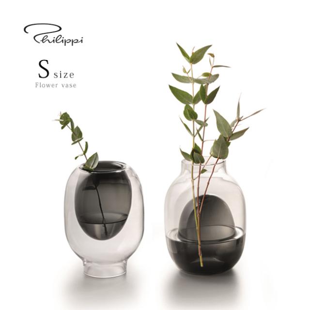 PHILIPPI フィリッピ LOUISAベース Sサイズ(花瓶 ガラス フラワーベース 花びん おしゃれ 透明 クリア 2WAY ガラスの花瓶)【F】の通販は