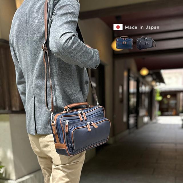 BLAZER CLUB ブレザークラブ ドビーナイロンショルダー 33786(ナイロン ショルダーバッグ 大容量 メンズ 日本製 斜めがけバッグ 斜め掛けバッグ 斜め掛けショルダーバッグ 肩掛けバッグ 横型ショルダーバッグ)